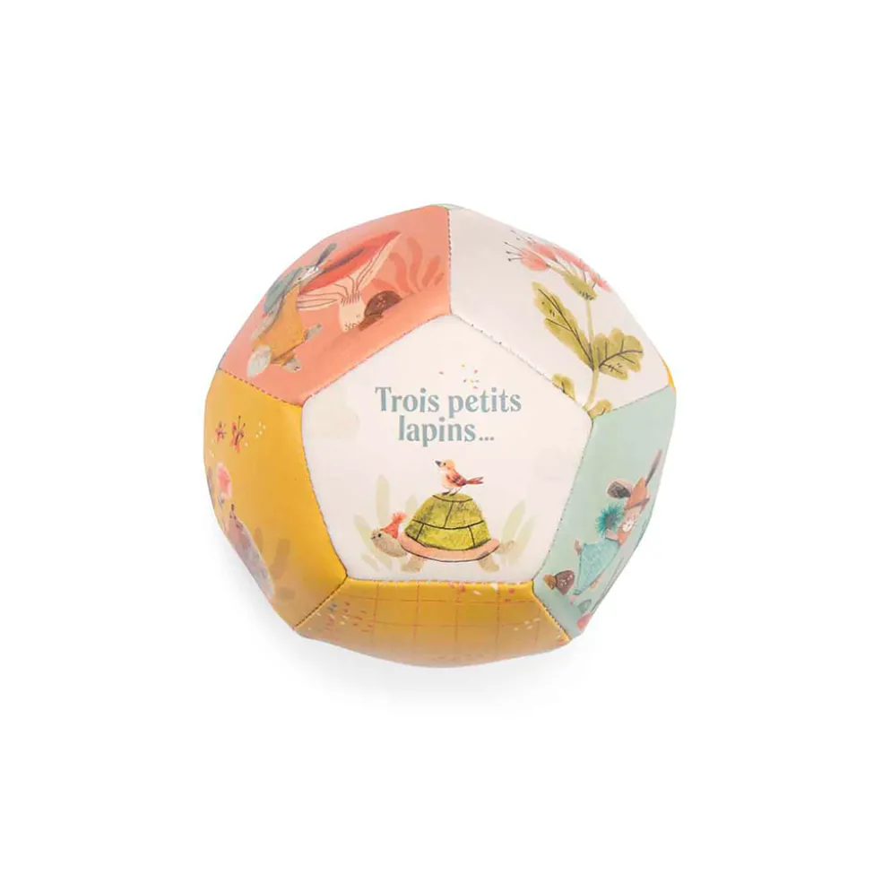 Ballon souple d10cm - Trois petits lapins
