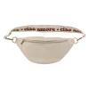 Banane en lin et coton écru et terracotta avec bandoulière amovible - Bananez
