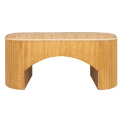 Banc en rotin et bambou naturel - Tamba