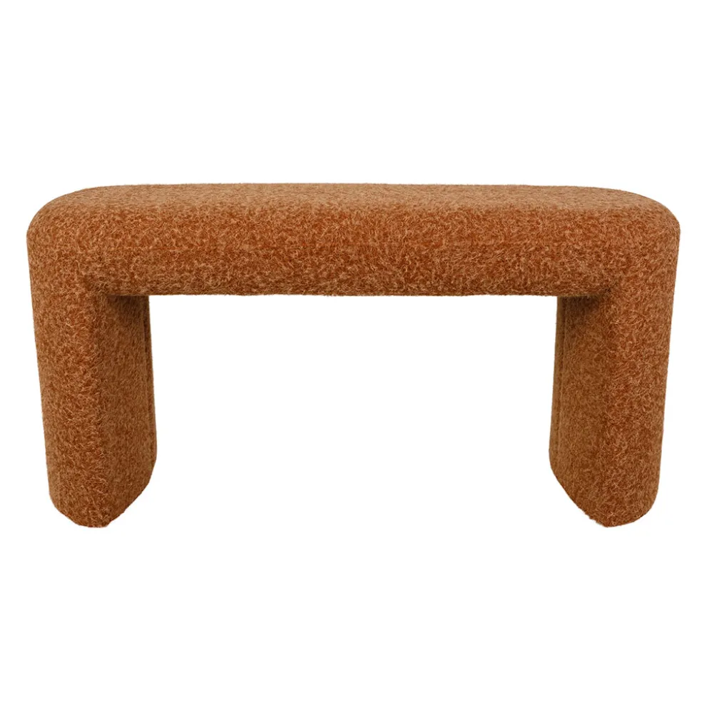 Banc en tissu terracotta - Tessia