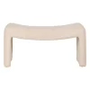 Banc en velours côtelé écru - Minimal