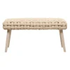 Banc naturel en tissu et pin - Element