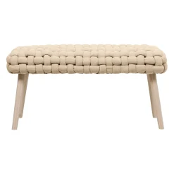 Banc naturel en tissu et pin - Element
