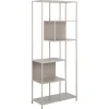 Bibliothèque en acier gris h185cm - Seaford