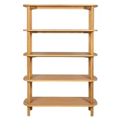 Bibliothèque en chêne naturel 110x40xh170cm -Sirocoo