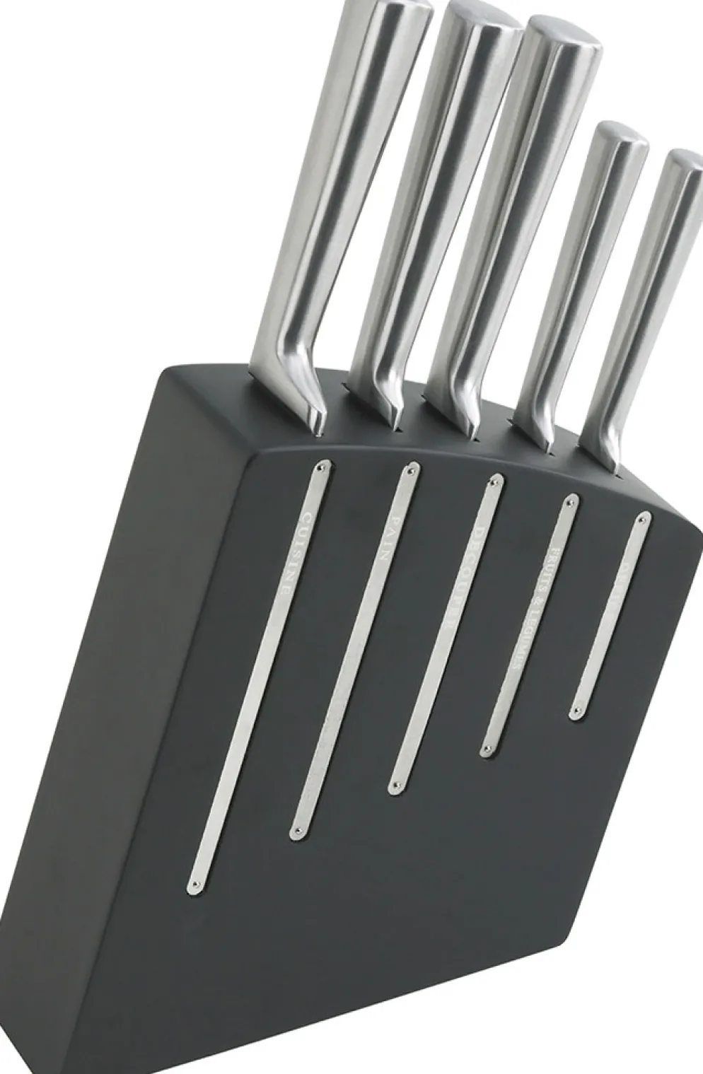 Bloc couteaux kimono 5 couteaux de cuisine bloc noir