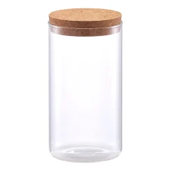 Bocal verre avec couvercle en liege 1.1l