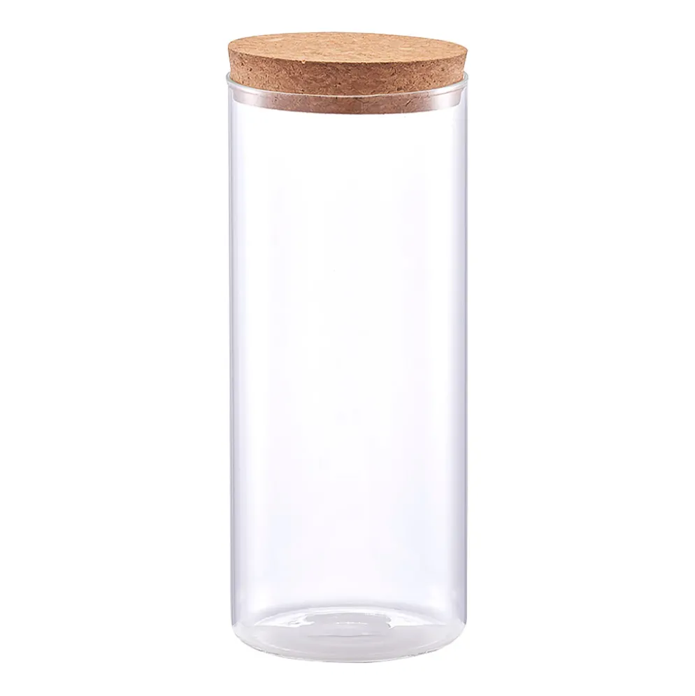 Bocal verre avec couvercle en liege 1.4l