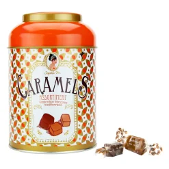 Boite métal caramels assortiment - 200gr