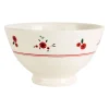 Bol en faience rouge 75cl - Paquerette