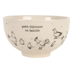 Bol en grès blanc 30cl - La Ferme