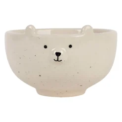 Bol en grès blanc ours 30cl - Sweetdream