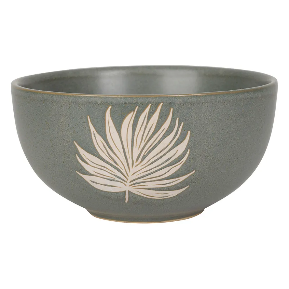 Bol en grès vert de gris 75cl - Nomadea