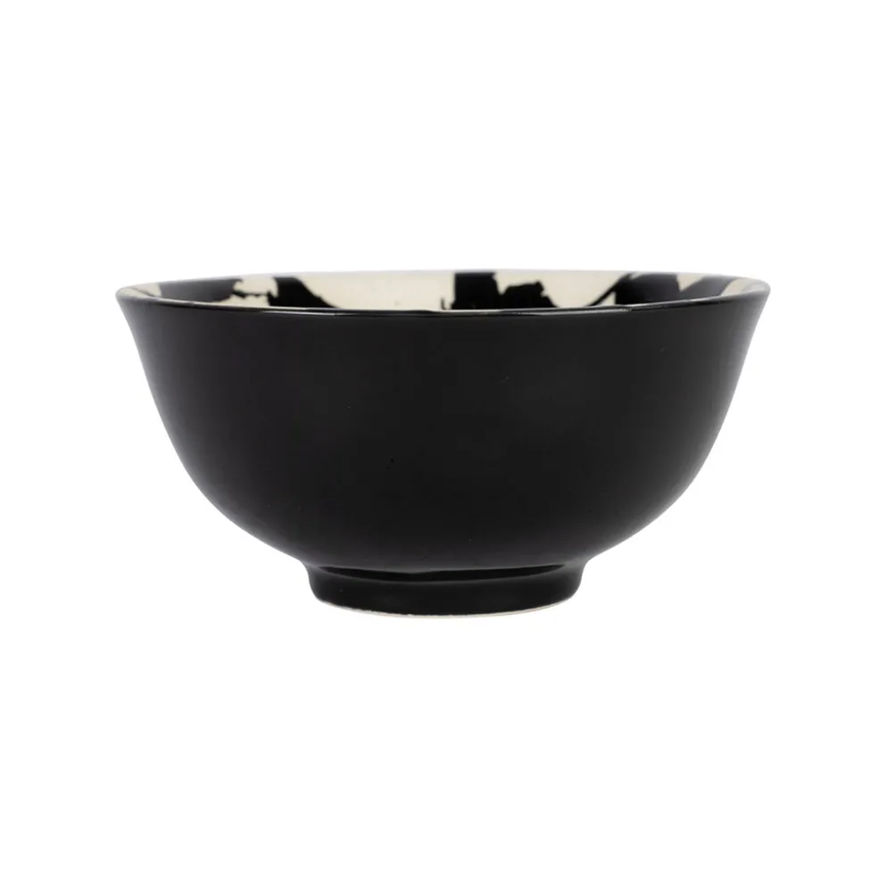 Bol fleur en grès noir 25cl - Calanca