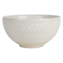 Bol maman en grès écru moucheté 70cl