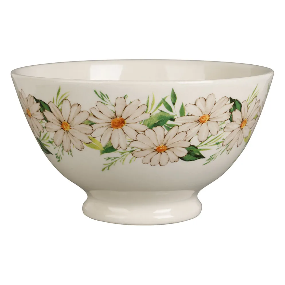 Bol margueritte en faïence blanc cassé 75cl - Collection