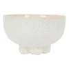 Bol moucheté en grès blanc 60cl - Organic