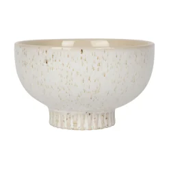 Bol moucheté en grès blanc 35cl - Organic