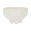 Bol moucheté en grès blanc 35cl - Organic