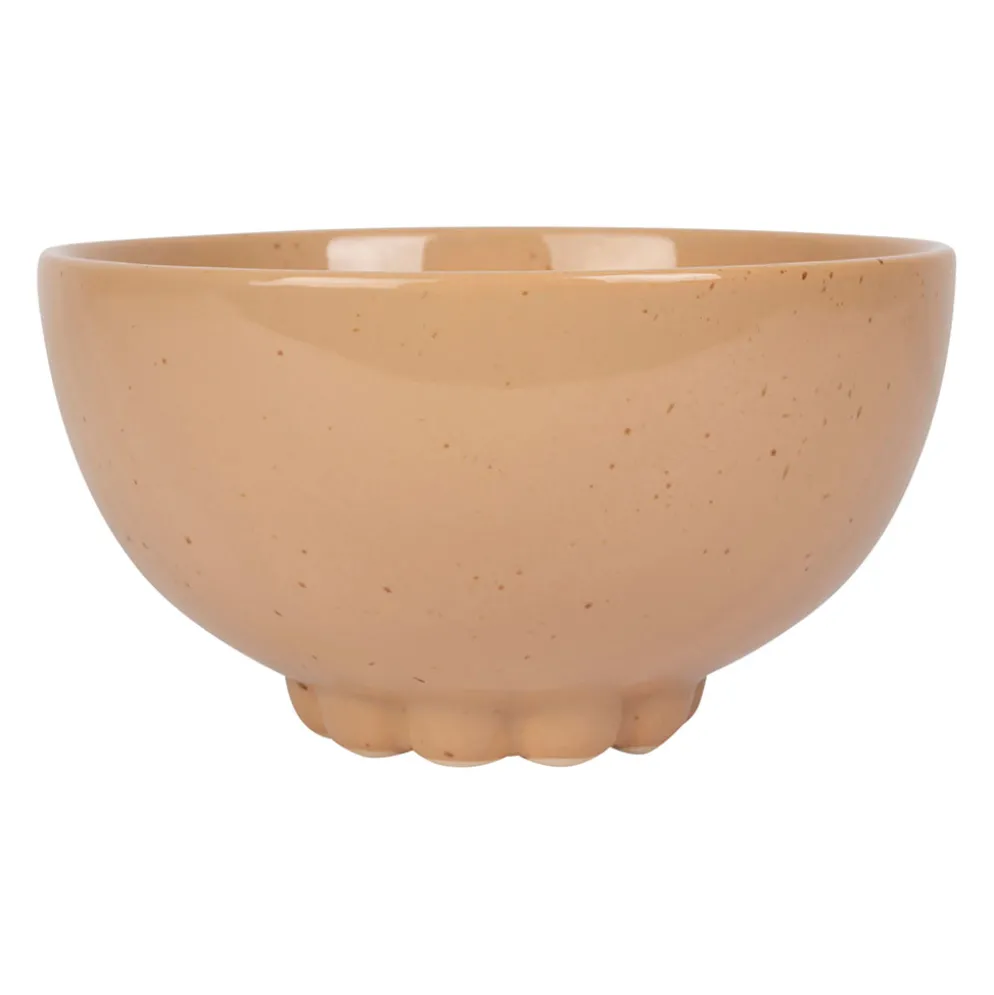 Bol moucheté en grès nude 70cl - Organic