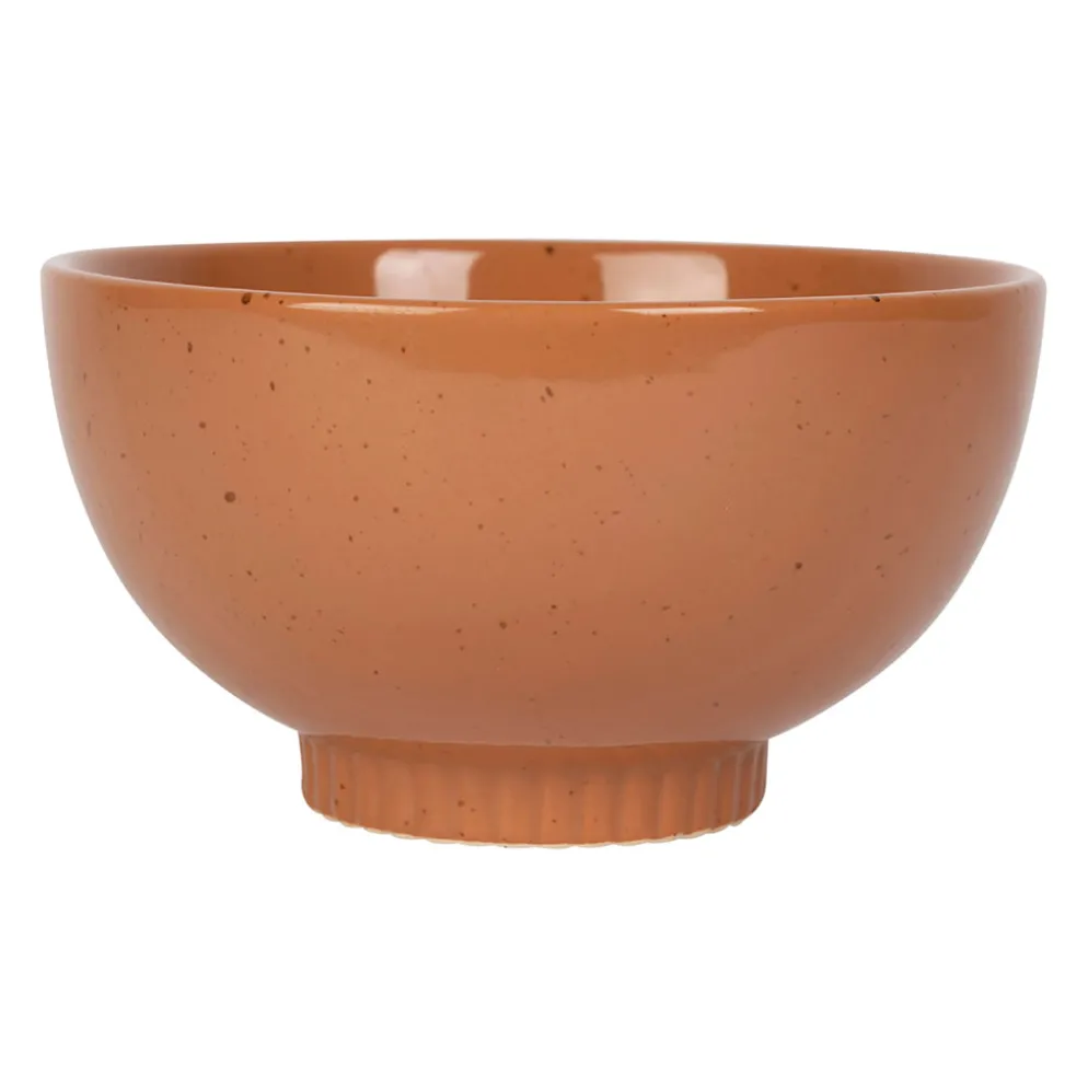 Bol moucheté en grès terracotta 70cl - Organic