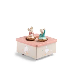 Boîte à musique souris rose - La petite école de danse