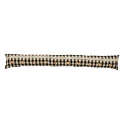 Boudin de porte en coton noir L90cm - Campagne