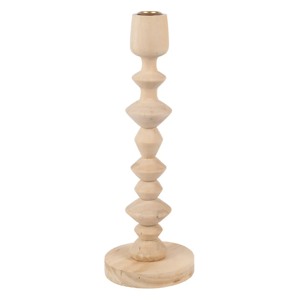 Bougeoir en pin naturel h33.5cm - Boise