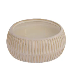 Bougie à la citronelle beige d13cm