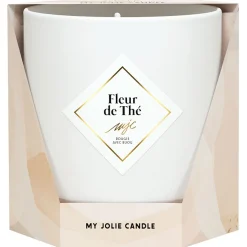 Bougie Bijou Bracelet Or bille beige Fleur de thé 45h