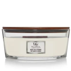 Bougie ellipse parfumée Thé blanc et Jasmin