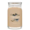 Bougie jarre parfumée Ambre et bois de santal 100h