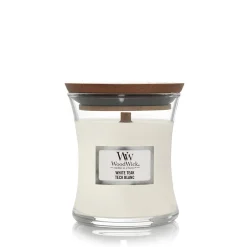 Bougie jarre parfumée Teck blanc 65h