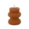 Bougie led pilier terracotta h12cm