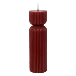 Bougie led pilier violet h25cm