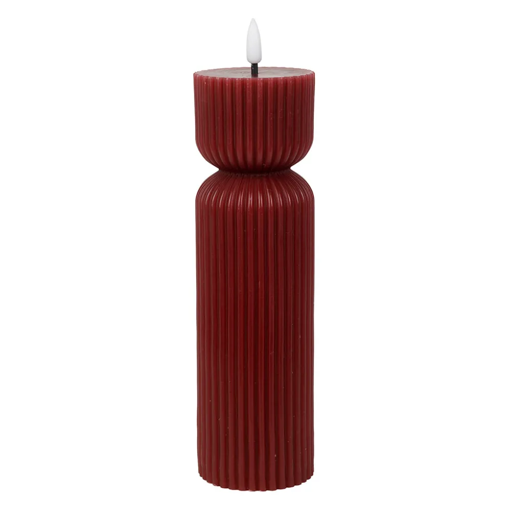 Bougie led pilier violet h25cm