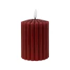Bougie led pilier violet h14cm