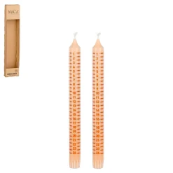 Bougies de l'avent (x2) crème h25cm