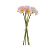 Bouquet de fleurs artificielles rose h35cm