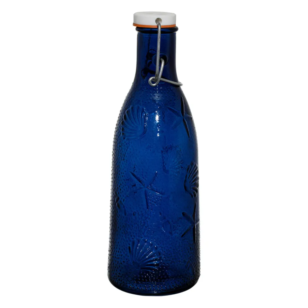Bouteille en verre indigo 1l - Ourea