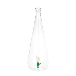 Bouteille lys blanc en verre 1L - Botanical
