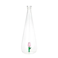 Bouteille tulipe en verre 1L - Botanical