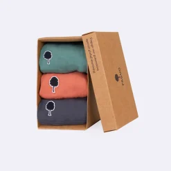 Boxer X3 bleu marine, rose et vert S