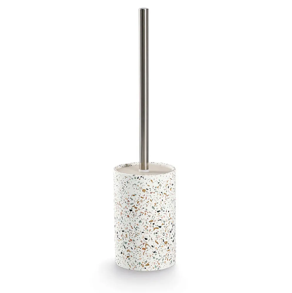 Brosse WC en ciment blanc h42cm