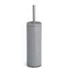 Brosse WC en métal gris h40cm