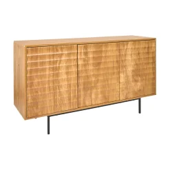 Buffet 3 portes en bois h76cm - Célia