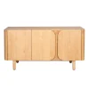 Buffet 3 portes en chêne naturel L154cm - Sirocco