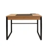 Bureau en bois et métal noir - Liam