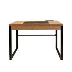 Bureau en bois et métal noir - Liam