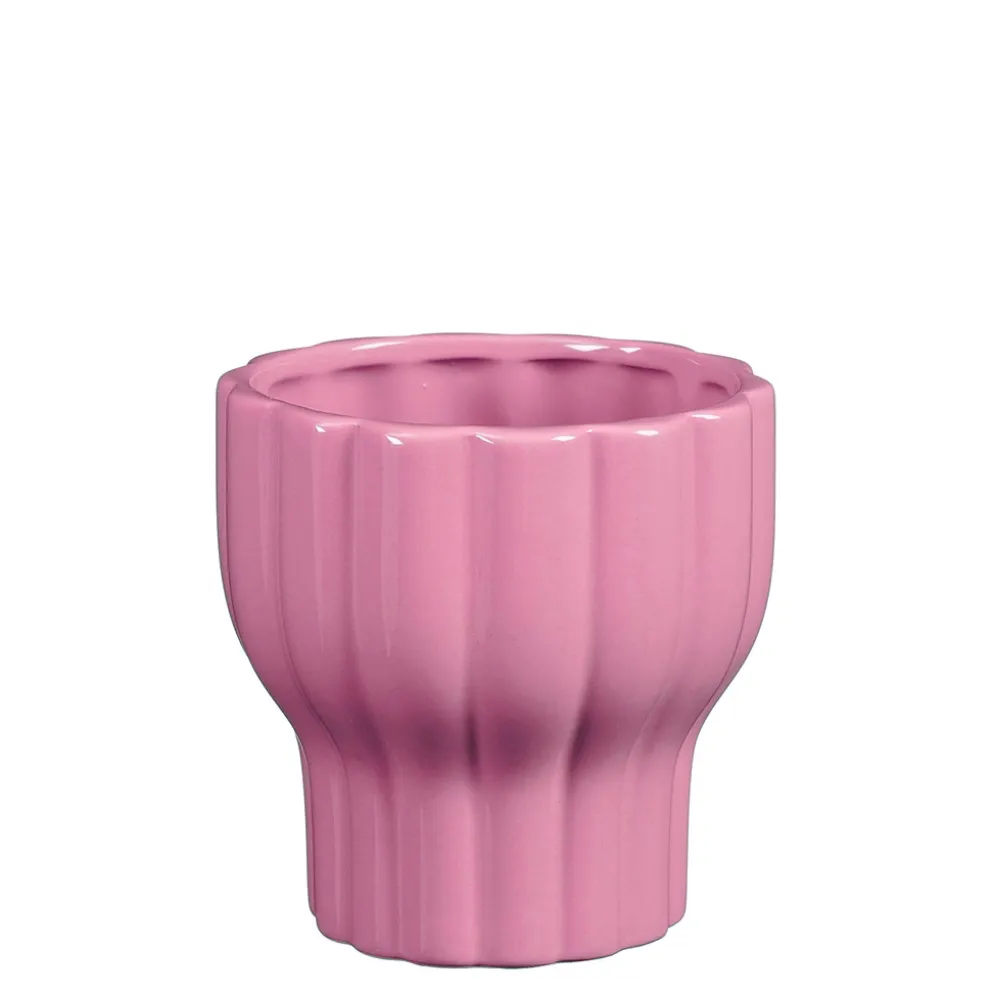 Cache-pot en céramique violet d15cm - Lise